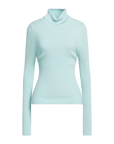 HINNOMINATE Polo neck Turquoise 68% Viscose, 29% Acrylic, 3% Elastane