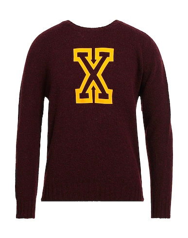 LANIFICIO PUBBLICO Pullover Bordeaux 100% Schurwolle