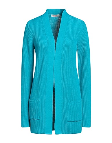 KONTATTO Cardigan Turquoise 100% Cotton