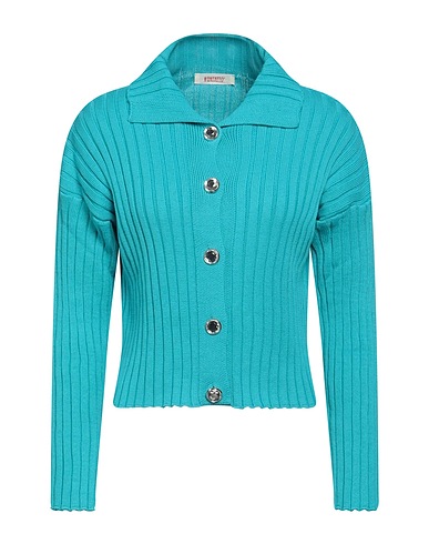 KONTATTO Cardigan Turchese 100% Cotone