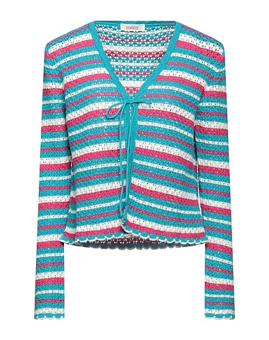 KONTATTO Cardigan Turquoise 100% Cotton