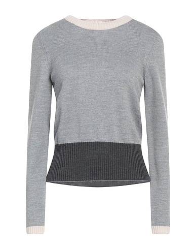 A.MANTÓ Jumper Grey 100% Merino Wool