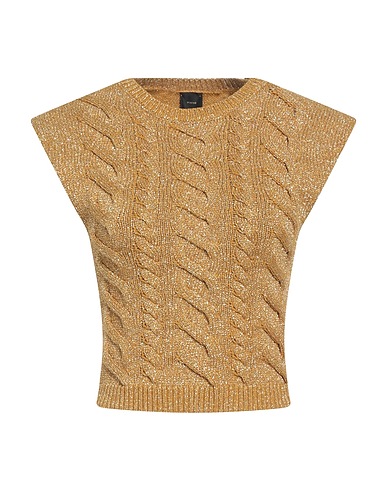 PINKO Jumper Gold 54% Cotton, 31% Polyamide, 15% Metallic fiber