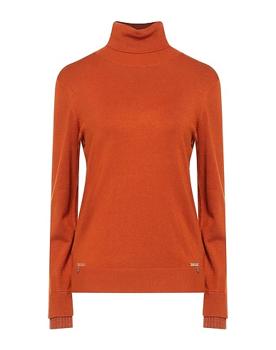 GAUDÌ Rollkragenpullover JEANS Rostrot 70% Viskose, 28% Elastan, 2% Polyester