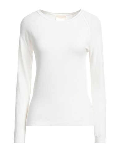 KATE BY LALTRAMODA Pullover Bianco 65% Viscosa, 35% Poliammide