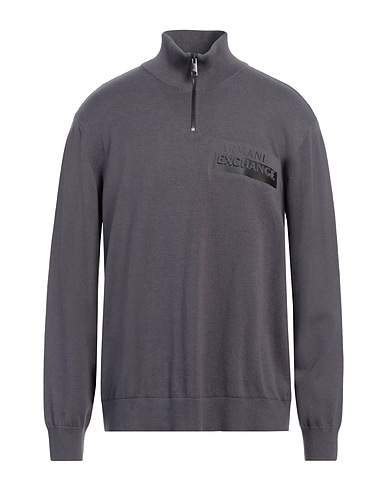 ARMANI EXCHANGE Pullover mit Zipper  Grau 100% Organische Baumwolle