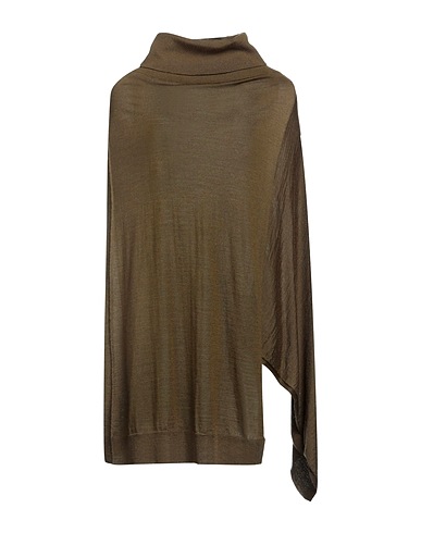 ULLA JOHNSON Cloak Military green 56% Wool, 34% Polyamide, 9% Silk, 1% Elastane