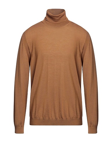 WOOLRICH Turtleneck Camel 100% Virgin Wool