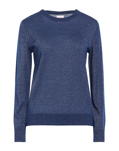 SUN 68 Jumper Blue 100% Merino Wool