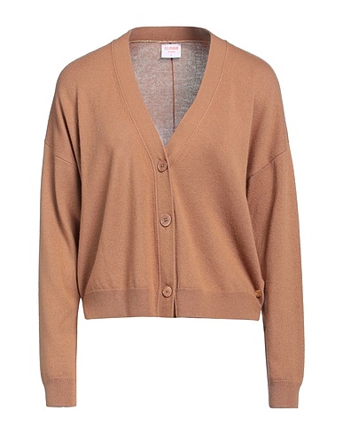 SUN 68 Cardigan Camel 70% Merino Wool, 30% Cashmere