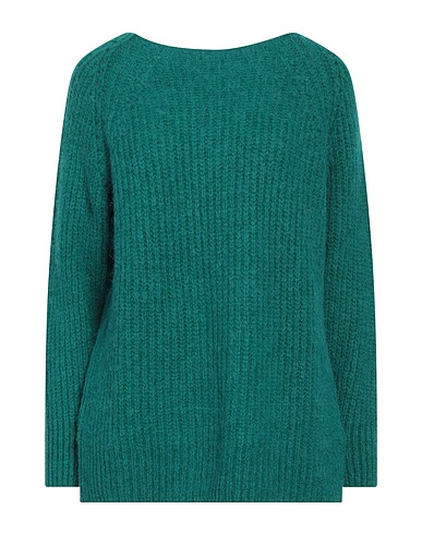 CARACTÈRE Jumper Emerald green 40% Acrylic, 35% Polyamide, 15% Alpaca wool, 10% Virgin Wool