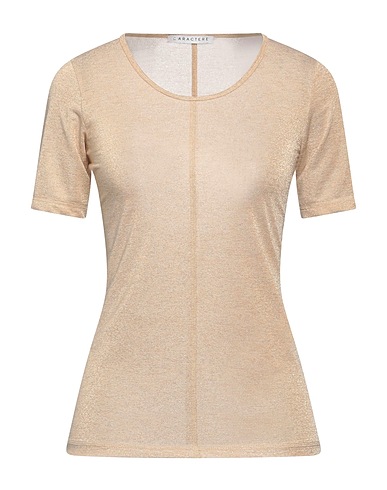 CARACTÈRE Jumper Beige 64% Viscose, 16% Metallic fiber, 15% Polyamide, 5% Elastane