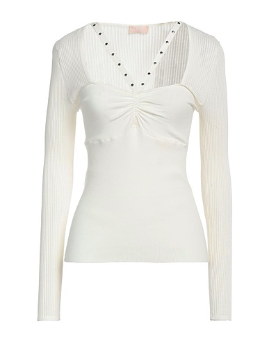 LIU •JO Jumper Ivory 62% Viscose, 38% Polyester