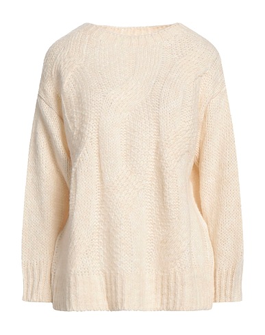CARACTÈRE Pullover Avorio 55% Acrilico, 30% Poliammide, 8% Lana, 7% Viscosa