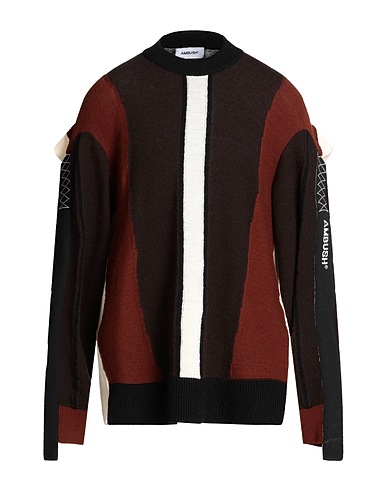 AMBUSH Jumper Dark brown 89% Wool, 10% Polyamide, 1% Polyurethane, Polyester, Cotton