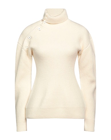 JIL SANDER Polo neck Ivory 76% Wool, 15% Silk, 9% Polyamide