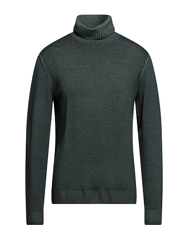 OUT/FIT Polo neck Dark green 100% Merino Wool