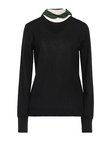 JIL SANDER Pullover Nero 83% Lana Vergine, 12% Viscosa, 3% Poliestere, 2% Seta