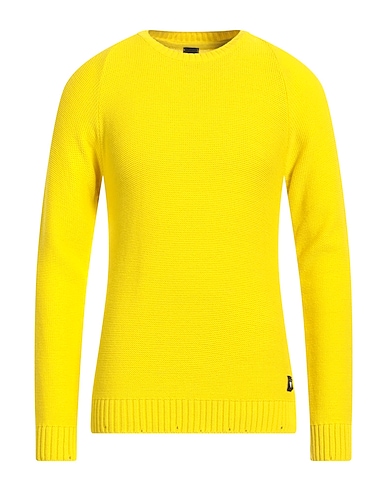 WHY NOT BRAND Pullover Giallo 70% Acrilico, 30% Lana