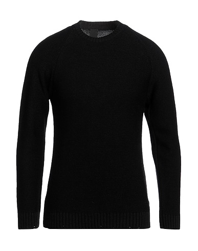 WHY NOT BRAND Pullover Nero 70% Acrilico, 30% Lana
