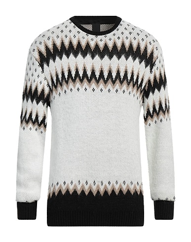 WHY NOT BRAND Pullover Bianco 70% Acrilico, 30% Lana