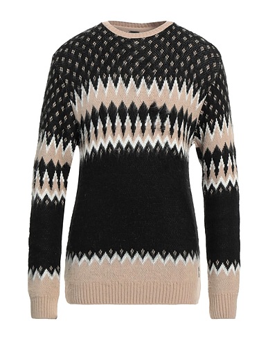 WHY NOT BRAND Pullover Schwarz 70% Acryl, 30% Wolle