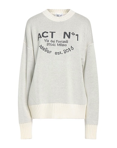 ACT N°1 Pullover Avorio 100% Lana