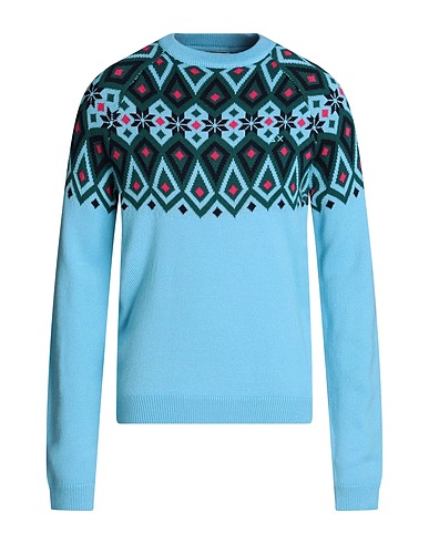 SUN 68 Jumper Turquoise 50% Merino Wool, 50% Acrylic
