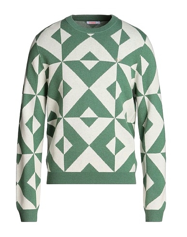 SUN 68 Pullover Verde chiaro 47% Lana Merino, 38% Viscosa, 10% Poliammide, 5% Cachemire