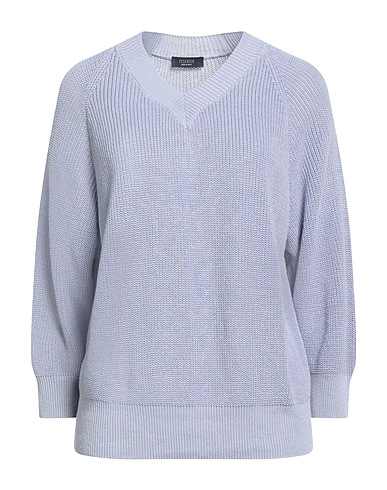 PESERICO Jumper EASY Light blue 60% Linen, 40% Cotton