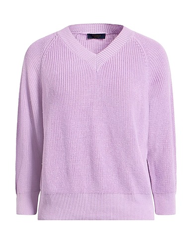 PESERICO Jumper EASY Lilac 60% Linen, 40% Cotton
