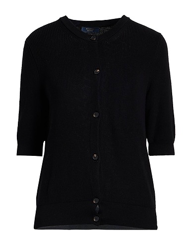 PESERICO Cardigan Black 100% Cotton