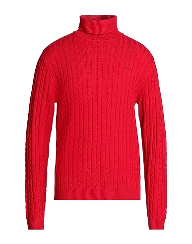 SUN 68 Rollkragenpullover Rot 47% Merinowolle, 38% Viskose, 10% Polyamid, 5% Kaschmir