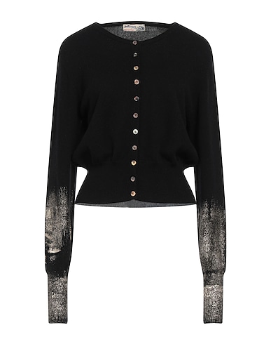 BALLANTYNE of PEEBLES Cardigan Black 100% Cashmere