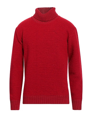 NEILL KATTER Polo neck Red 50% Wool, 50% Polyamide