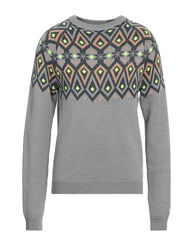 SUN 68 Jumper Grey 50% Merino Wool, 50% Acrylic