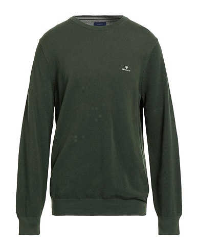 GANT Jumper Dark green 100% Cotton