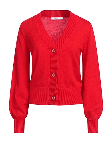 CARACTÈRE Cardigan Red 45% Acrylic, 30% Polyamide, 20% Viscose, 5% Cashmere