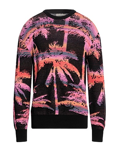 LANEUS Sweater Black 84% Cotton, 16% Polyamide