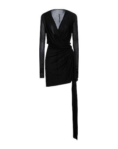 RICK OWENS LILIES Short dress Black 70% Viscose, 15% Cotton, 15% Nylon