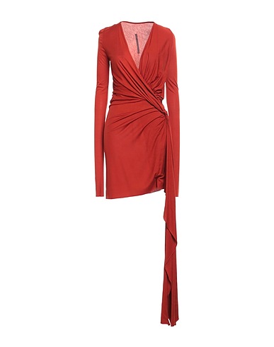 RICK OWENS LILIES Short dress Rust 70% Viscose, 15% Cotton, 15% Nylon