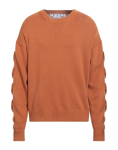 OFF-WHITE™ Sweater Camel 98% Cotton, 1% Polyamide, 1% Elastane, Polyurethane
