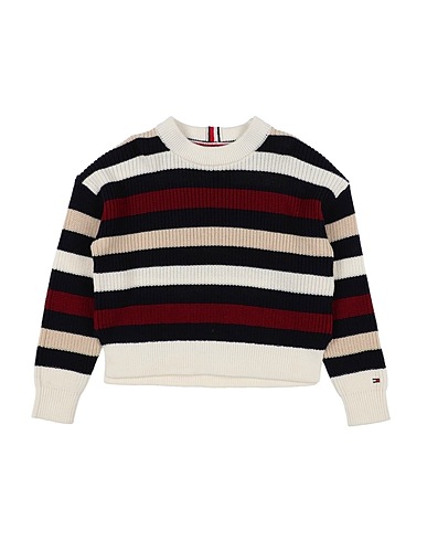 TOMMY HILFIGER Jumper Burgundy 100% Cotton