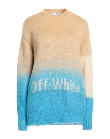 OFF-WHITE™ Pullover Beige 67% Mohairwolle, 28% Polyamid, 5% Wolle