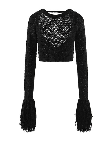 ROTATE BIRGER CHRISTENSEN Jumper Black 75% Organic cotton, 25% Polyamide