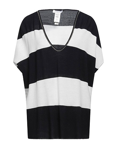 FABIANA FILIPPI Jumper Navy blue 53% Virgin Wool, 47% Cotton