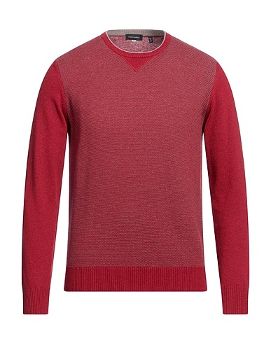 ANGELO NARDELLI Jumper Brick red 40% Merino Wool, 25% Viscose, 25% Polyamide, 10% Cashmere