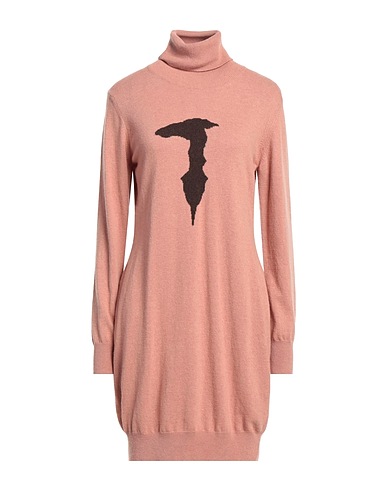 TRUSSARDI Short dress Antique rose 35% Polyamide, 30% Viscose, 30% Wool, 5% Cashmere