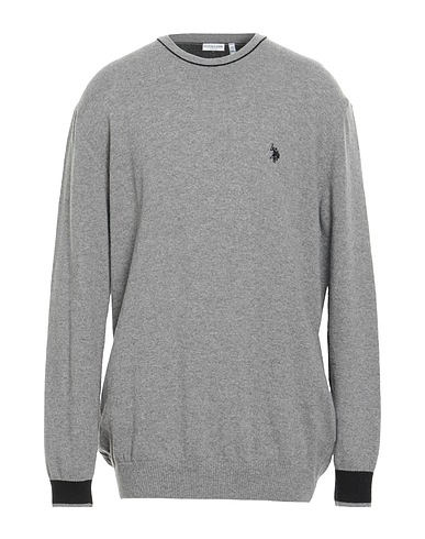 U.S.POLO ASSN. Pullover Grau 80% Wolle, 20% Polyamid
