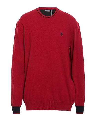 U.S.POLO ASSN. Pullover Rosso 80% Lana, 20% Poliammide
